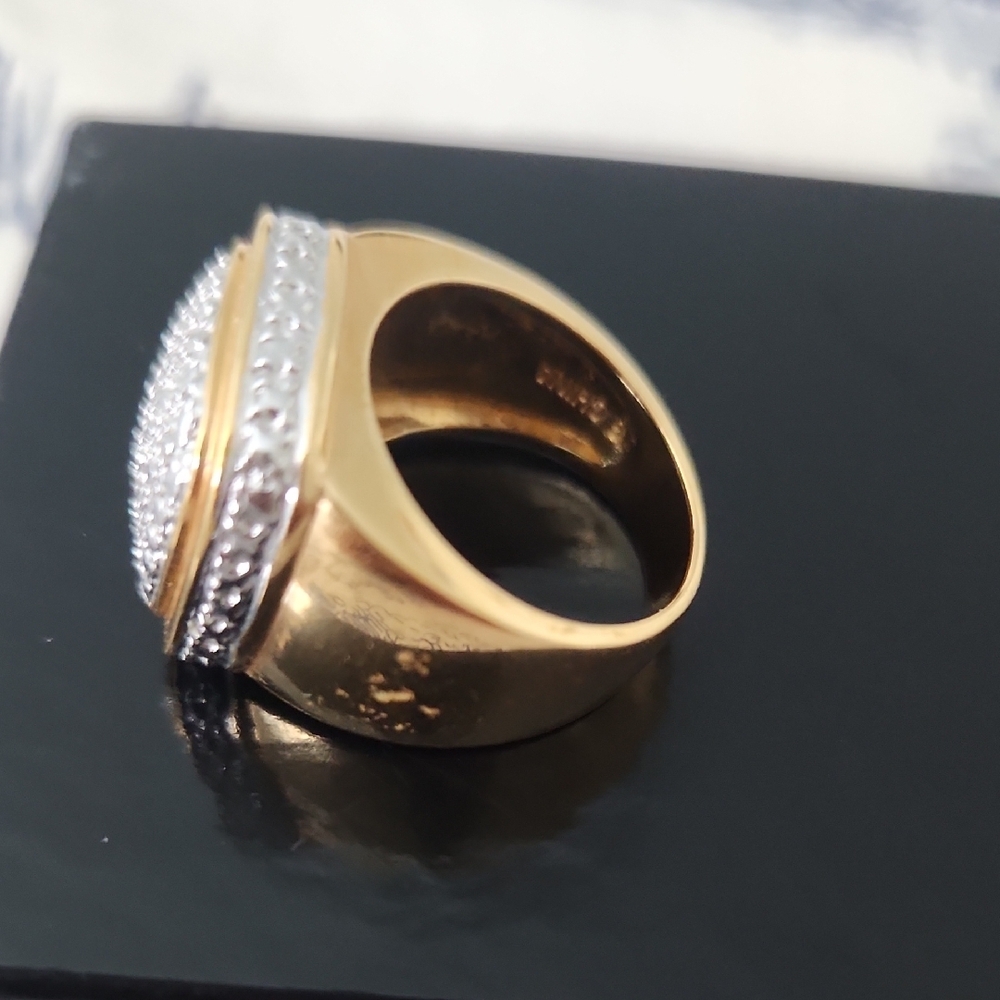 Gold-Plated Sterling Silver Statement Ring - image 7